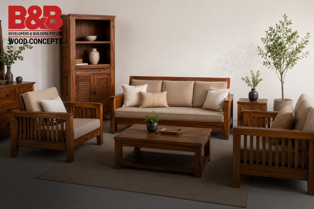 Authentic Indian teak wood furniture in Vellore