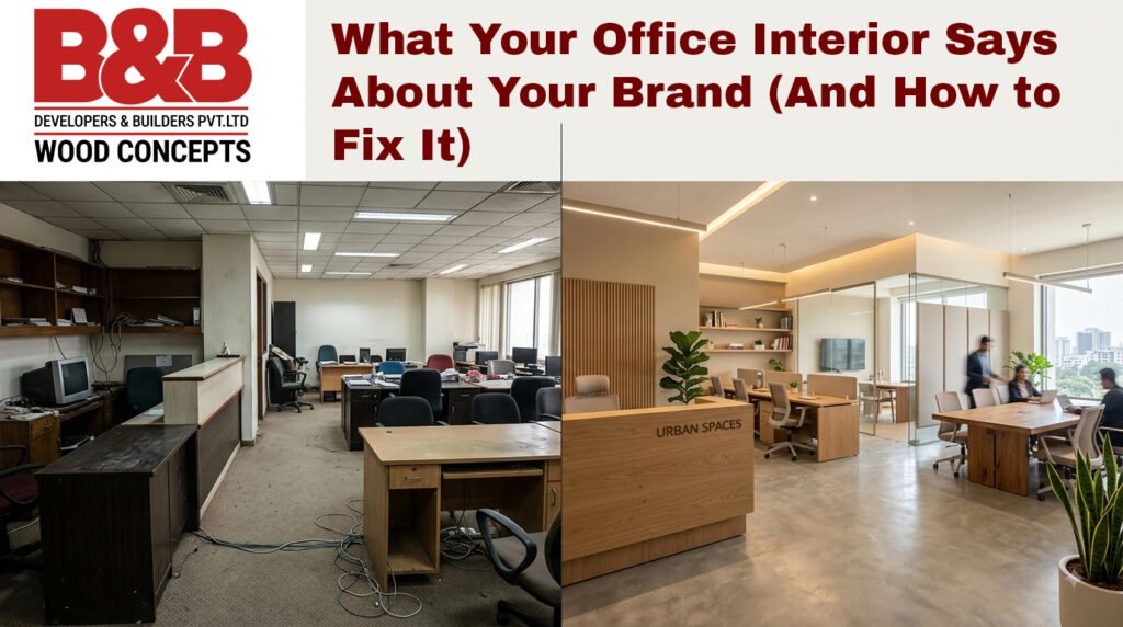 Clean, modern office reception design reflecting brand professionalism